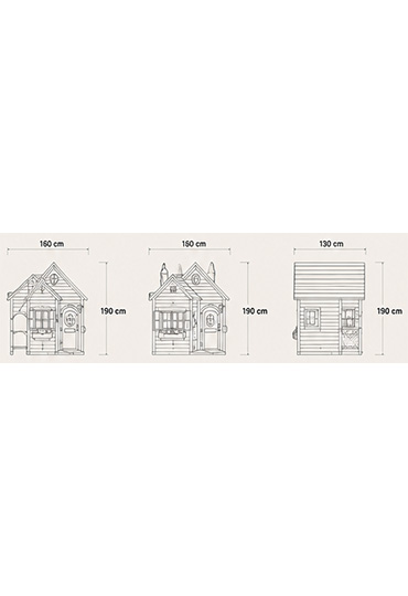 Piki Ahşap Çocuk Oyun Evi