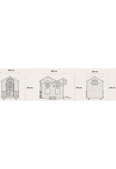 Ponia Ahşap Çocuk Oyun Evi