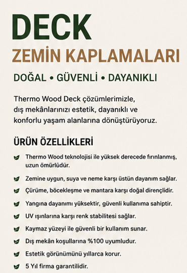 Sumatra Ahşap Deck