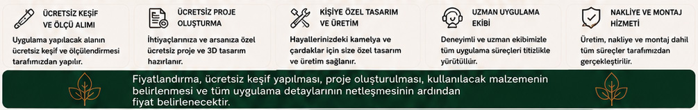 Lavanta Ahşap Kamelya ve Çardak
