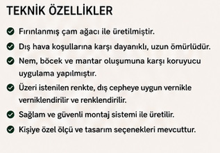 Manolya Ahşap Kamelya ve Çardak
