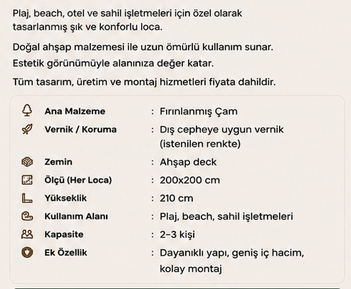 Mikonos Ahşap Loca
