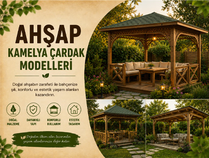 Ahşap Kamelya Çardak Modelleri