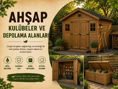 Ahşap Kulübeler ve Depolama Alanları