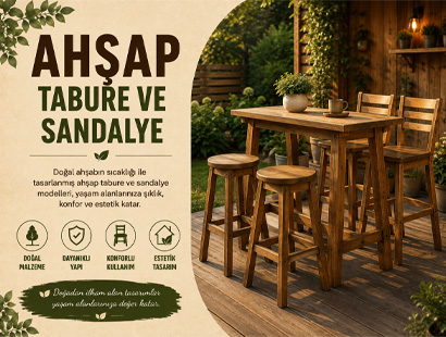 Ahşap Tabure ve Sandalye